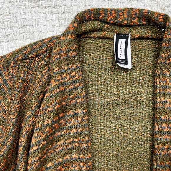 Vintage 90’s Waterfall Wrap Knit Sweater - Picture 3 of 6